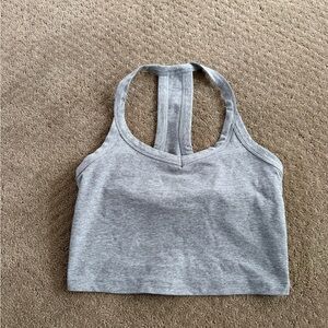 Beyond Yoga Gray Crop Top